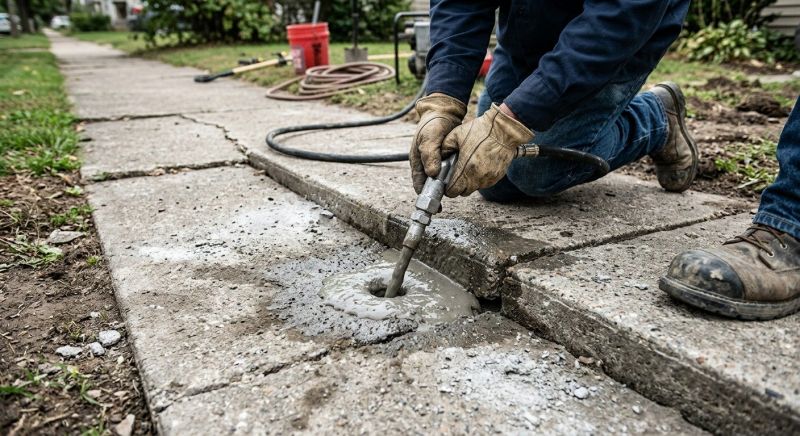 Sunken Slab Repair in Des Moines, IA